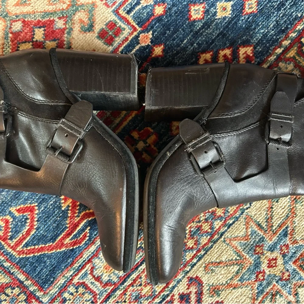 Calvin Klein Women's Black Buckle Susie Ankle Boots